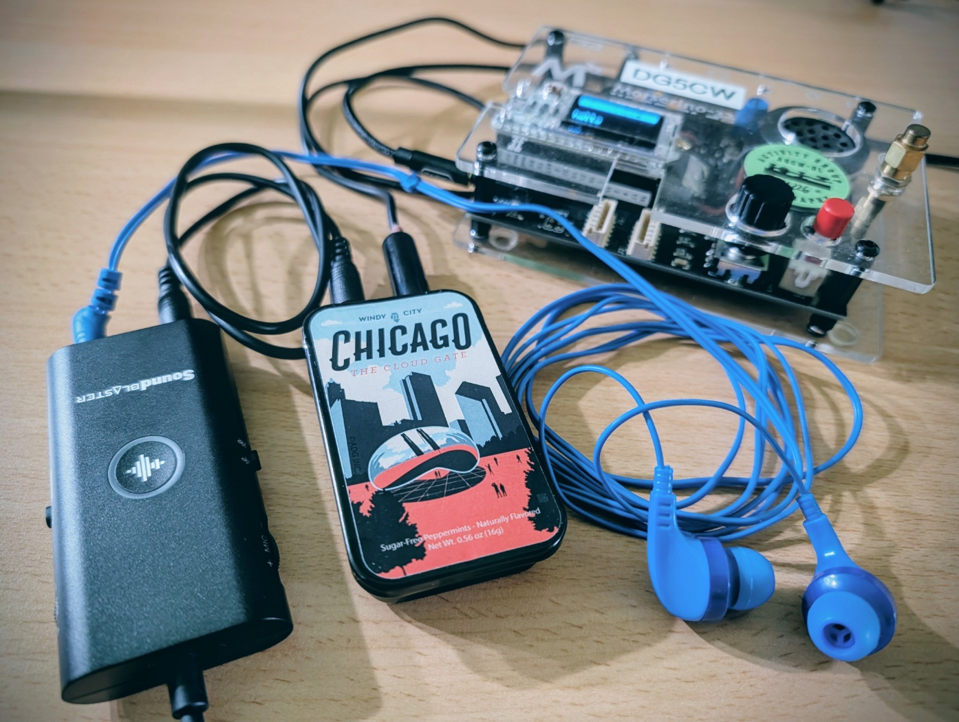 Close-up of the iCW Setup