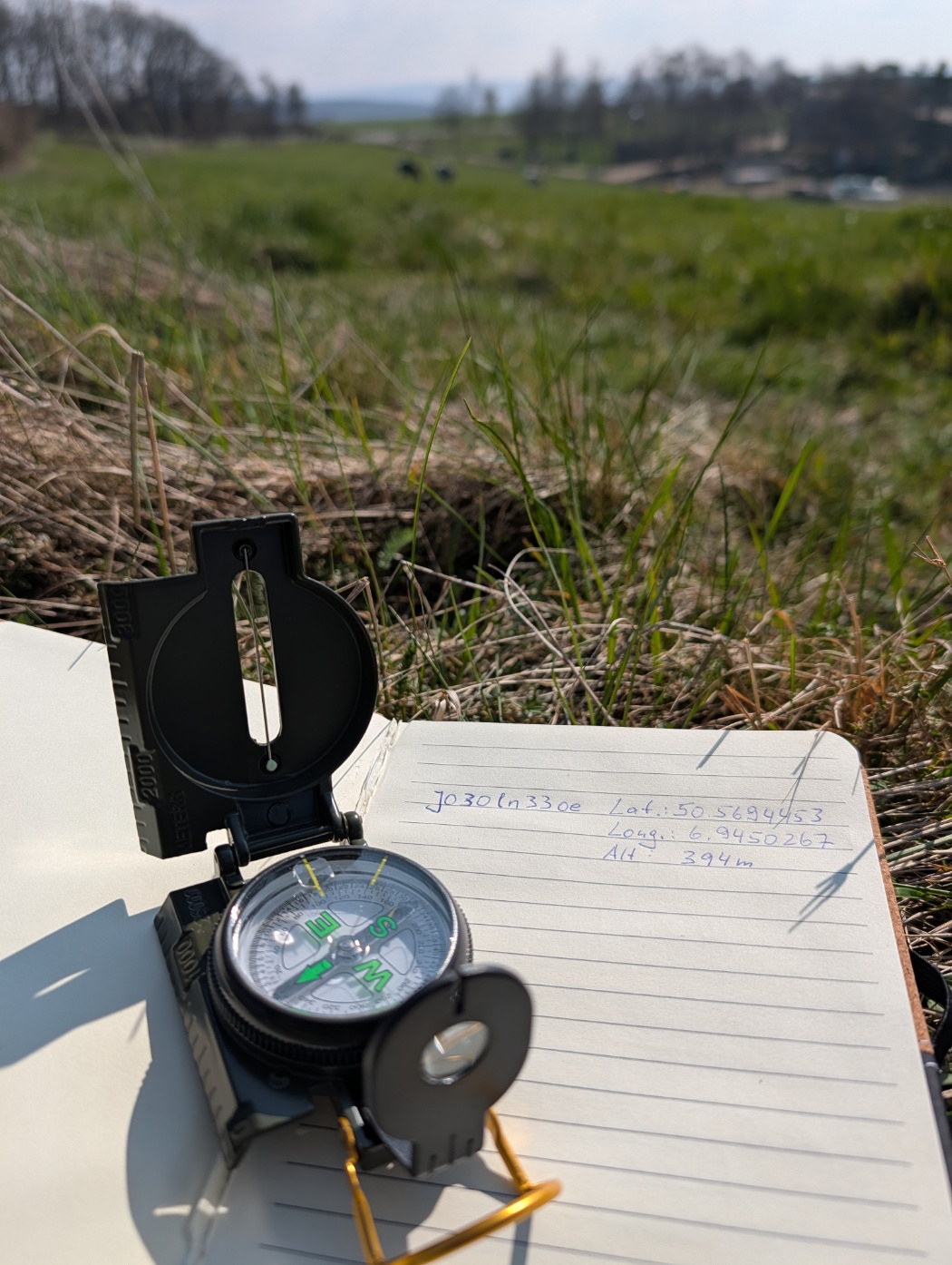 Finding an empty spot.