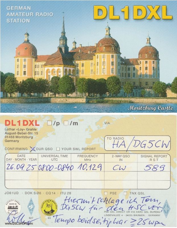 QSL from DL1DXL