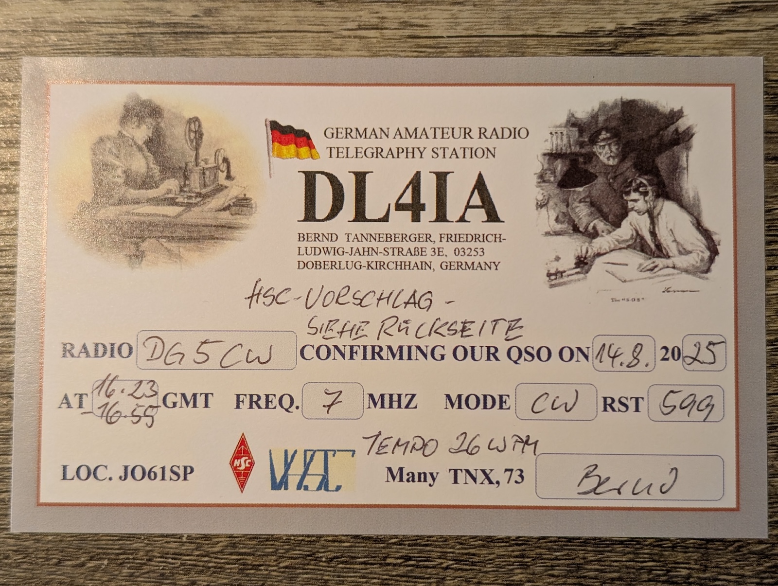 QSL from DL4IA
